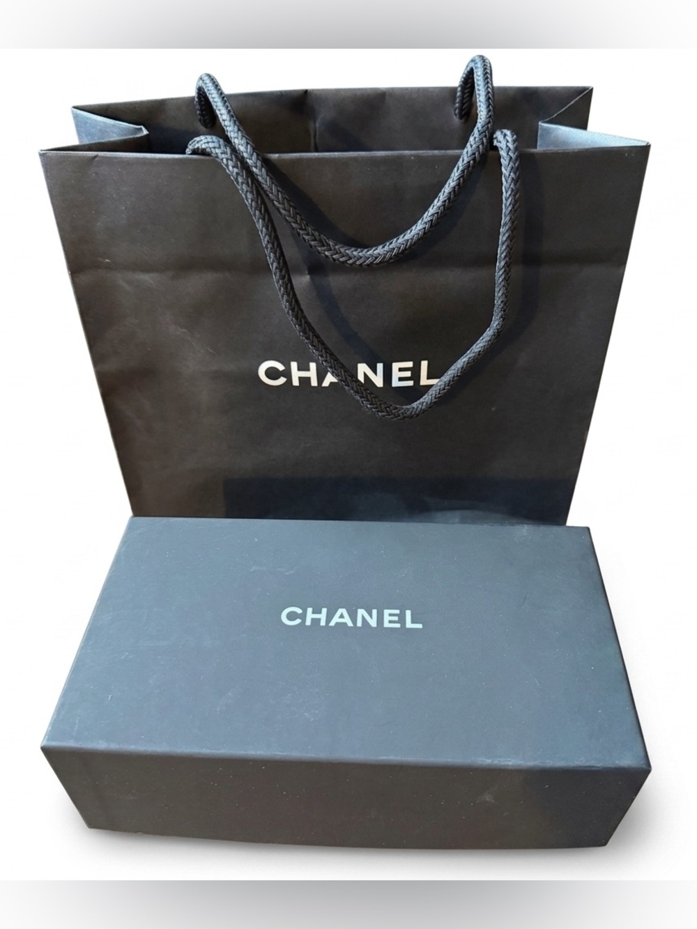 Chanel Black Gift Bag & Box Set